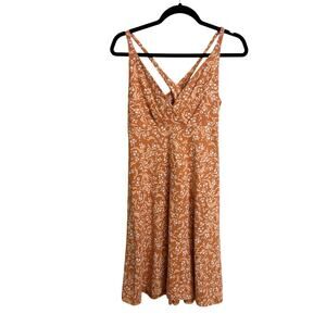 Patagonia Dress Womens M Rock Melon Orange Amber Dawn Cross-Back Organic Cotton